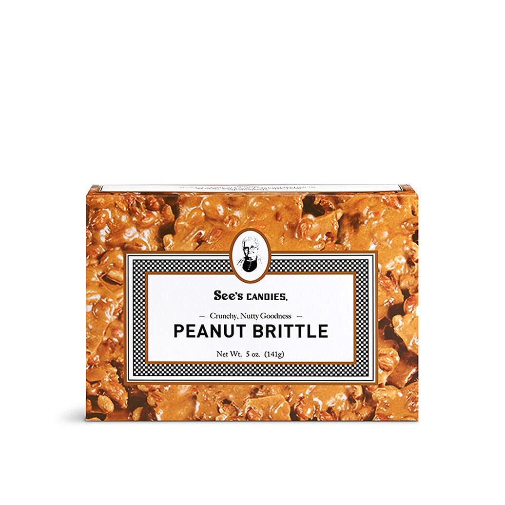 Sees Candies Peanut Brittle, 5 Ounce Pack, Delicious Crunchy Snack