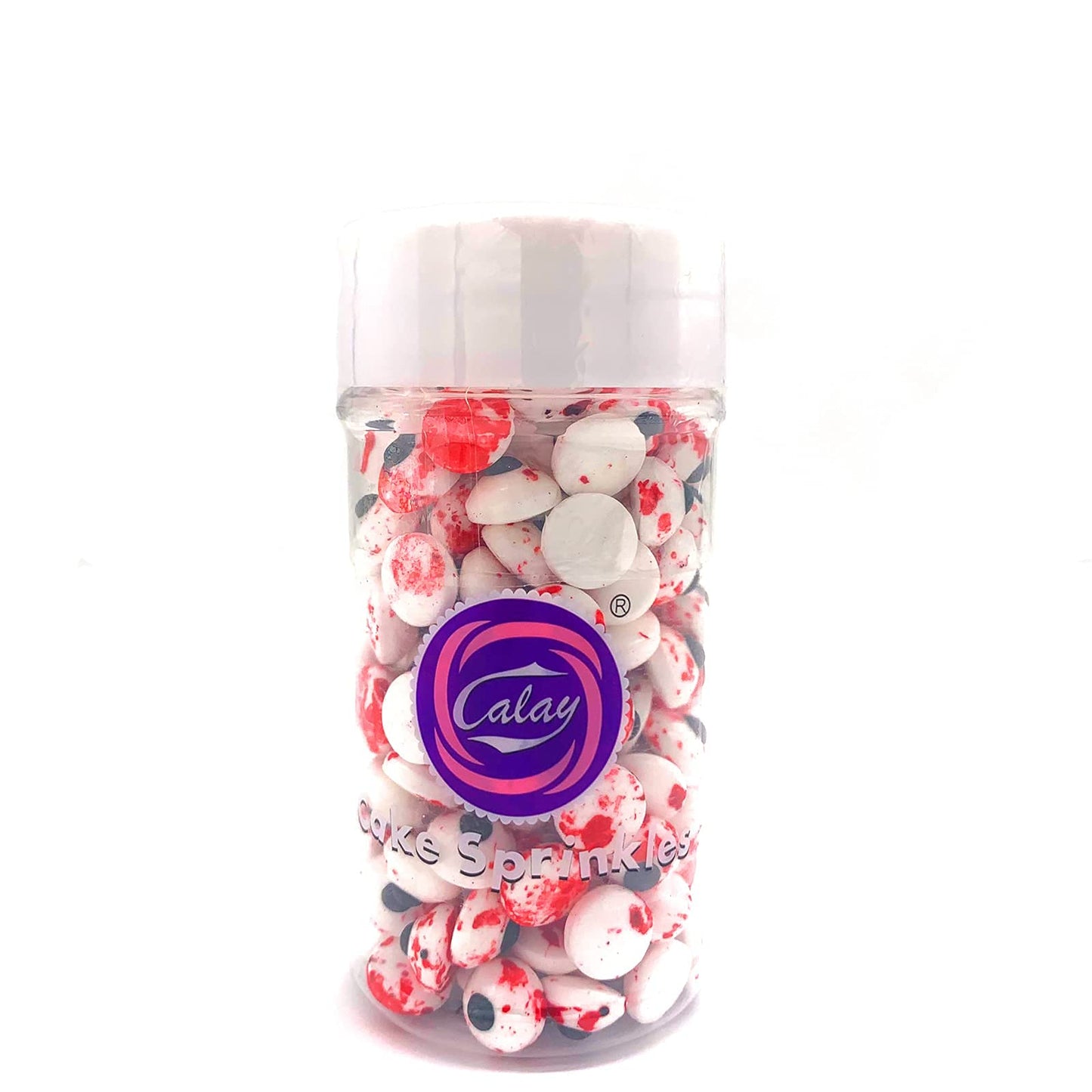 Weraru Small Candy Bloody Red Eyeballs Eye Ball Sweets Cake Cupcake Toppers Cookie Dessert Sprinkles Decorations For Christmas H