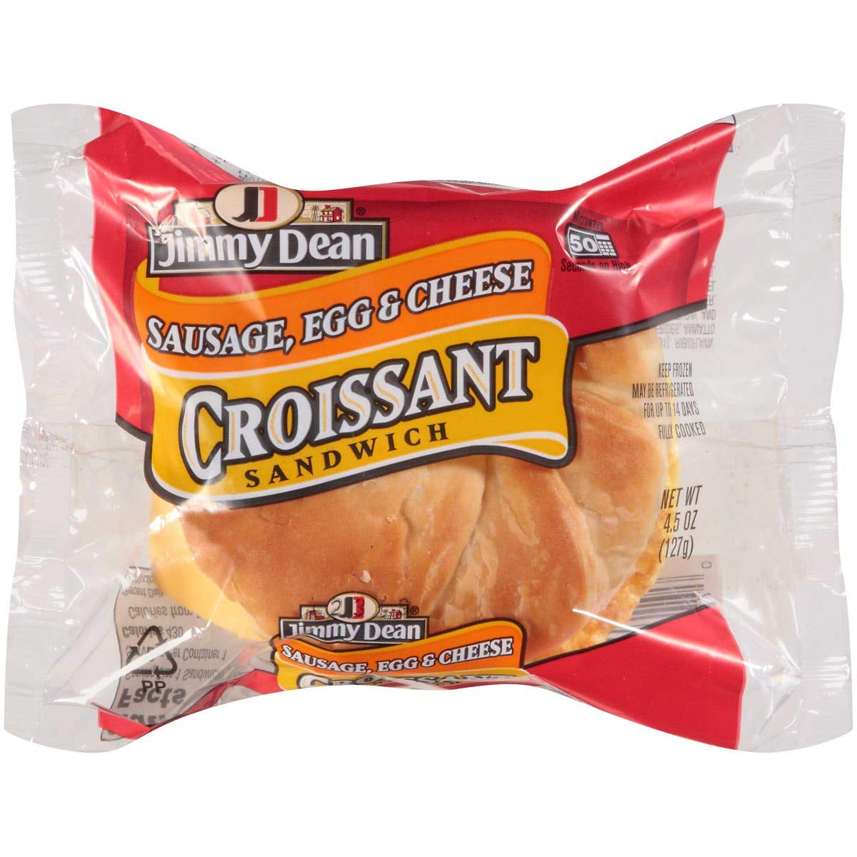 Jimmy Dean, Sausage & Egg Croissant Sandwich With Cheese, 4.5 Oz. (24 Count)