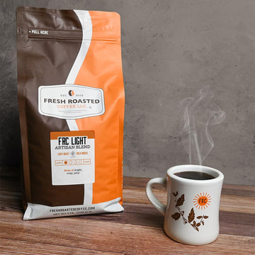Fresh Roasted Coffee Light Roast Blend, Whole Bean, 5 lb (80 oz), Kosher