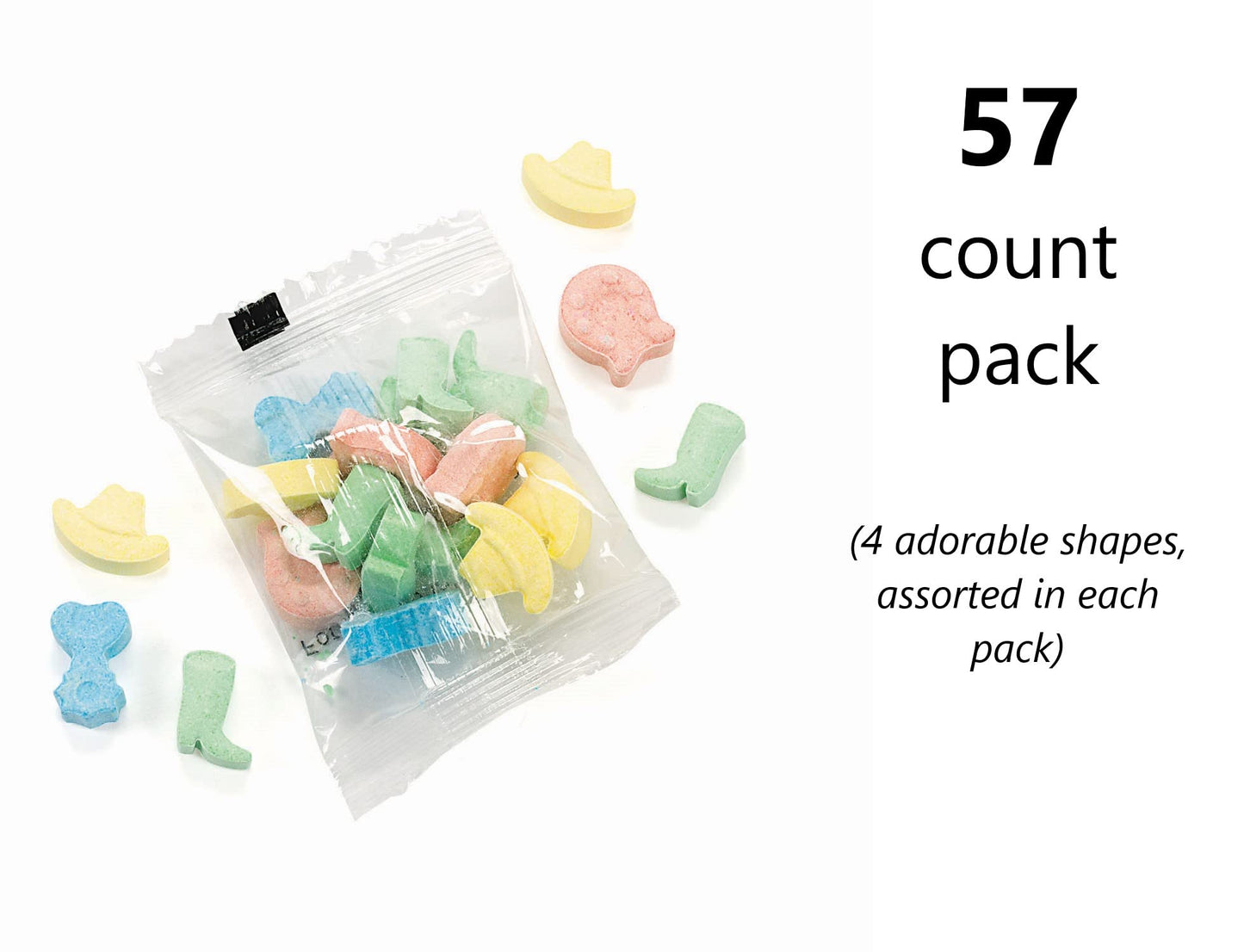 Fun Express Cowboy Shaped Candy Fun - Vbs Vacation Bible School Supplies/Decor Packs (57 Pack)