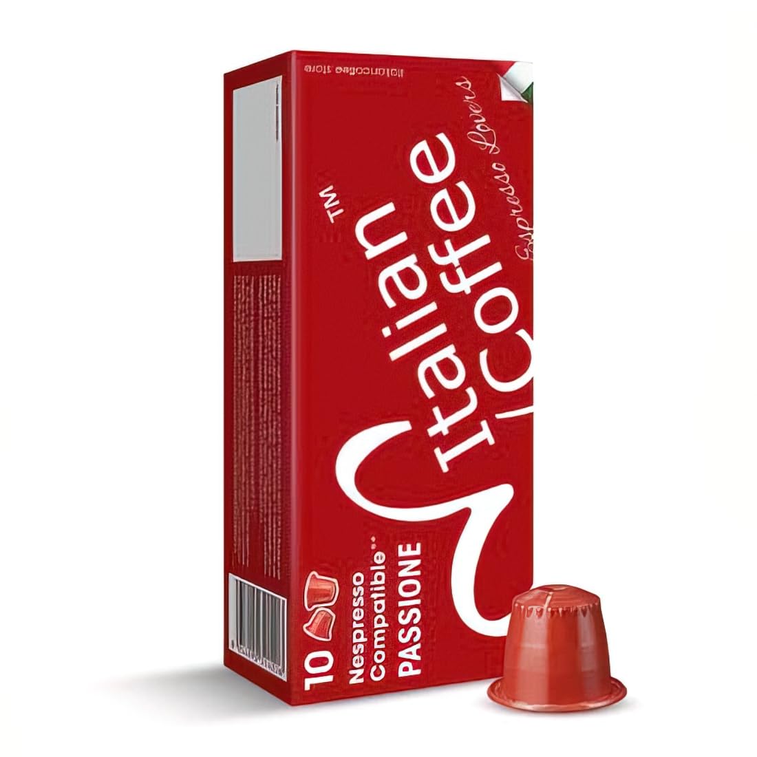 DELICITALY Pure Italian Food Italian Coffee pods compatible with Nespresso Original machines  Espresso capsules (100 Passione regular pods  100 Count (Pack of 1))