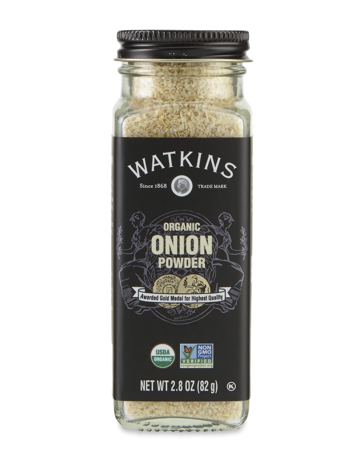 Watkins Gourmet Organic Onion Powder Spice Jar, 2.8 Oz, Model 77319