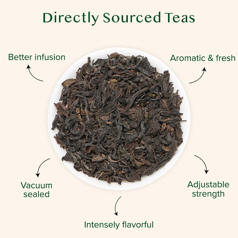 Vahdam, High Mountain Oolong Tea Leaves From Himalayas - 340G/12Oz (170 Cups) High Elevation Grown | Vacuum Sealed | Brew Hot, I