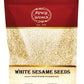 Spicy World White Sesame Seeds 5 Pound Bulk Bag - Hulled Till