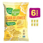 REAL FOOD FROM THE GROUND UP Cauliflower Chips - Sour Cream & Onion - 6 Pack Snack Bags - 21 Ounce