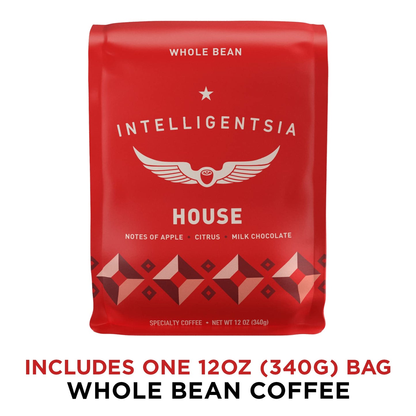 Intelligentsia Coffee, Light Roast Whole Bean Coffee - House Blend 12 Ounce Bag