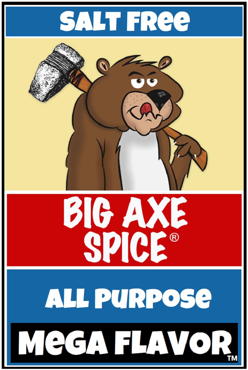 Big Axe Spice ORIGINAL MEGA FLAVOR Salt-Free 18 Herbs and Spices All-Purpose Seasoning, Gluten Free, Sugar Free, Preservative Fr