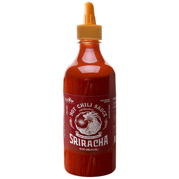 Fusion Select 10 Oz Sriracha Hot Sauce - Gourmet Spicy & Sweet Chili Sauce Seasoning for Cooking, Pizza, Stir Fry, Chicken, Meat