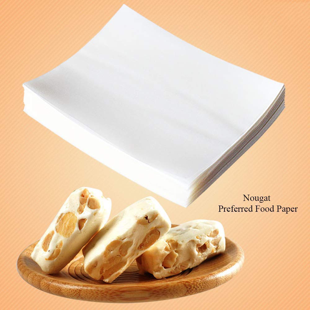 1000 Sheets Edible Glutinous Rice Paper Candy Wrapping Wafer Paper Sheets Rice Paper for Candy and Chocolate Making 3.15x2.36 In