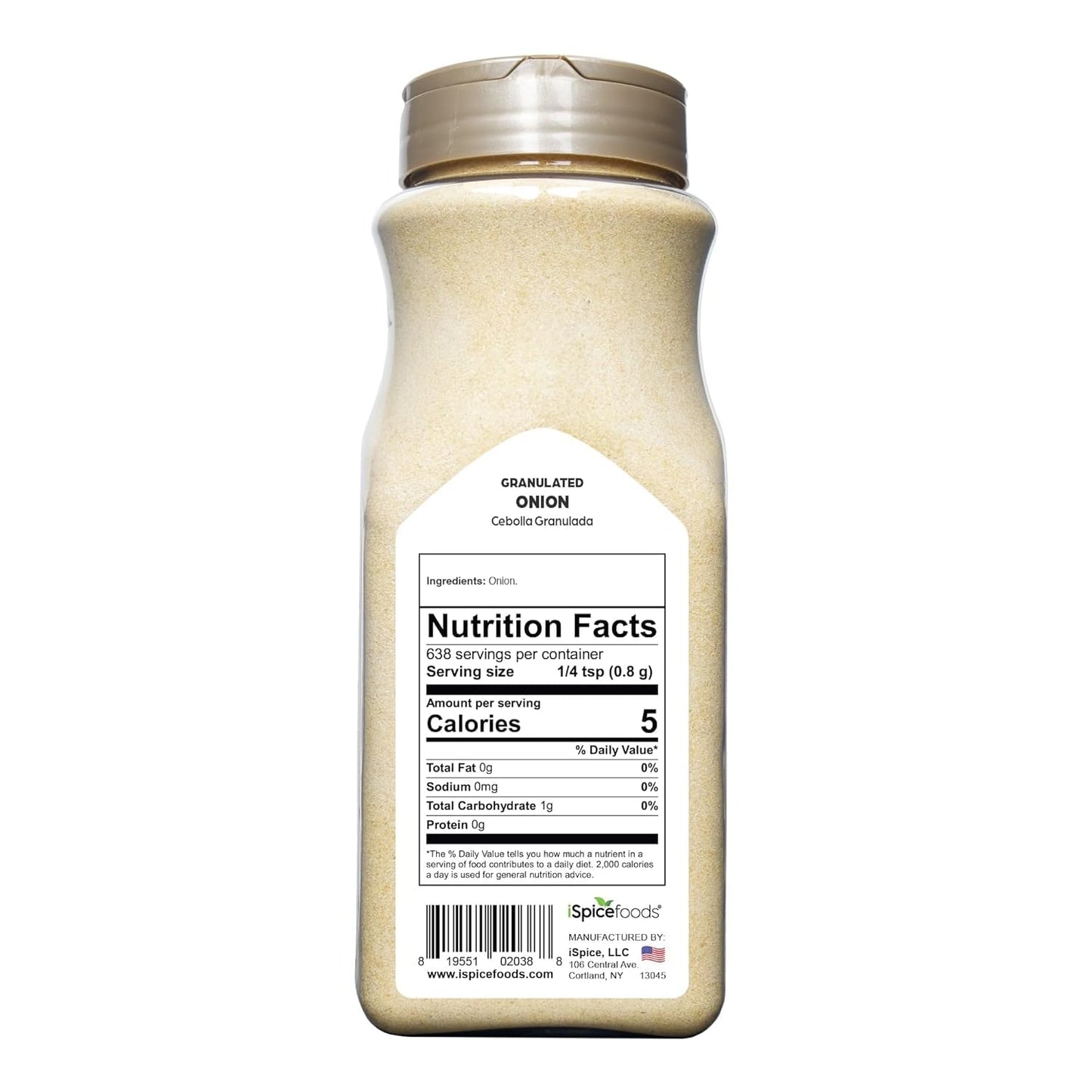 Ispice Blend | Onion Granulated | 18 Oz | Bulk Size | Rich Aroma | Kosher (Onion Granulated)
