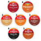 KUPIX Folgers K-Cups Coffee Pods Variety Sampler, 24 Count - Includes Classic Roast, Black Silk, Breakfast Blend, Hazelnut, and More