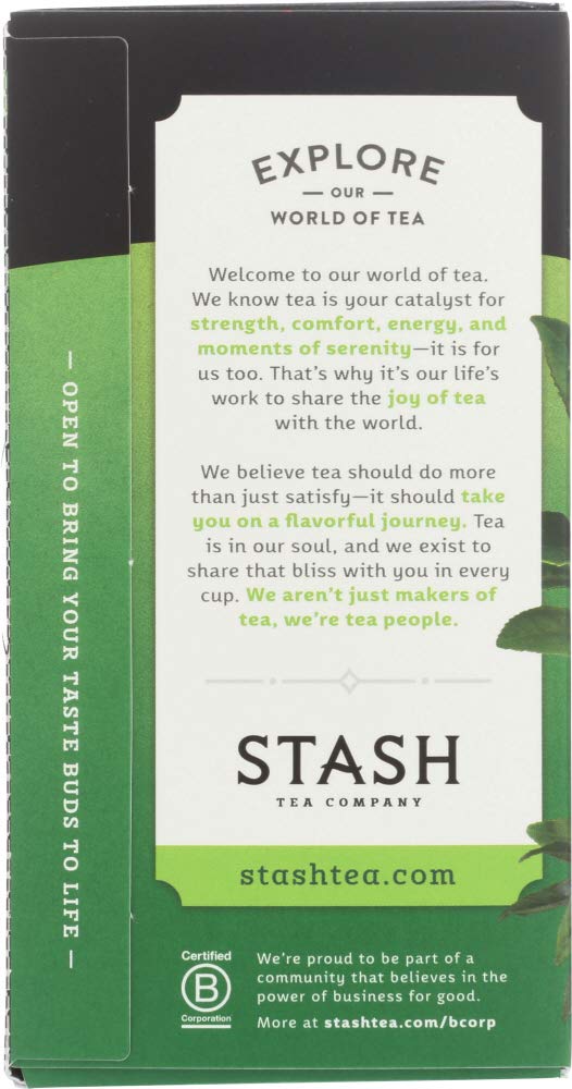 Stash Premium Green Tea - Pack of 6, 8 Ounces, Loose Leaf Tea