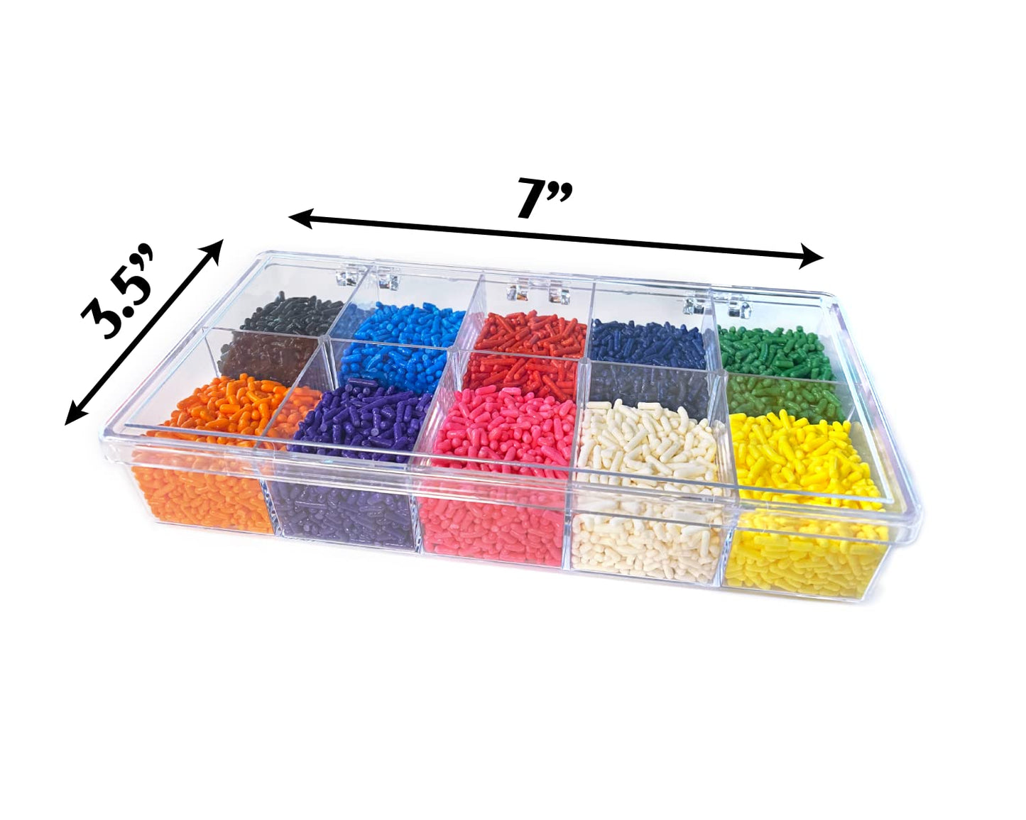 Mystic Sprinkles Solid Color Jimmy Sprinkles (Simply Solids Sprinkle Decorating Kit 6.3Oz)