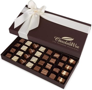 Chocolatewise Gourmet Chocolate Gift Box Assorted Variety Choco Truffle Gift Basket (Regular Cover, 32 Count)