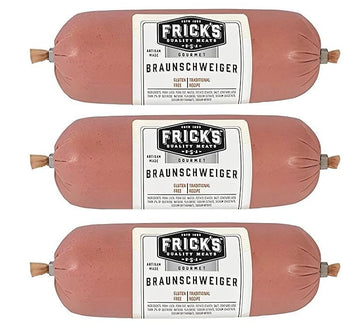 Deli Direct, Frick'S Gourmet Braunschweig German Liver Sausage, 1Lb - 16Oz. (3-Pack)