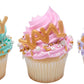 DecoPac Gold Celebration Wishes Fusion Mix Sprinkles  26oz  Shaped Candy Sprinkles in Handheld Container  Edible Decorations For Celebration Cakes  Cupcakes  Cookies and Donuts