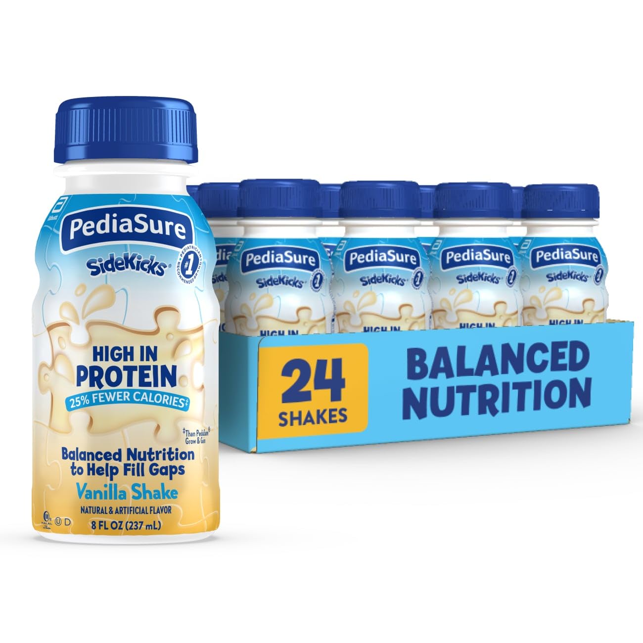 PediaSure SideKicks, Kids Protein Shake, With Key Nutrients and Protein to Help Kids Catch Up on Growth and Fill Nutrient Gaps, 