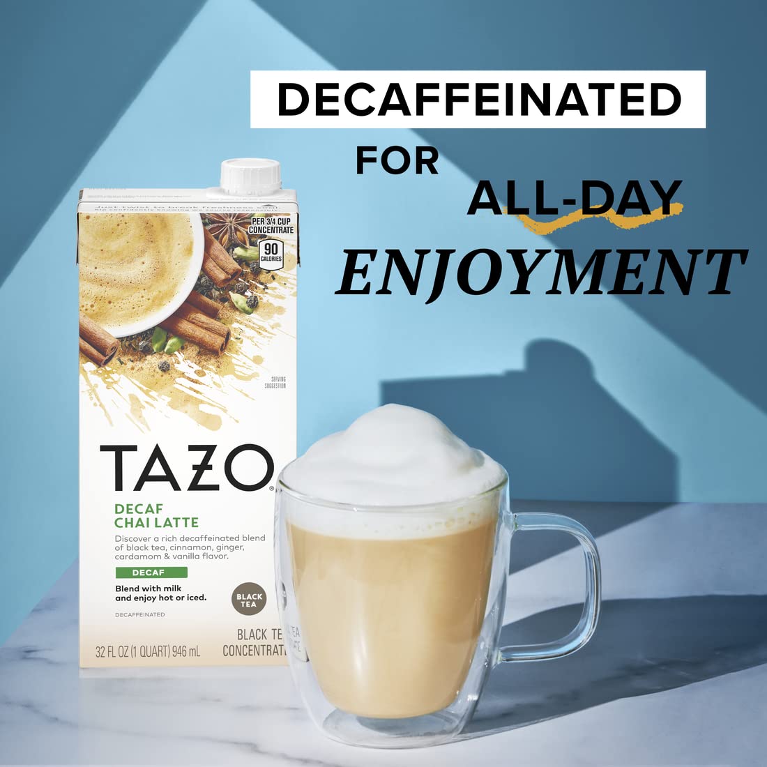 Tazo Decaf Chai Tea Latte, 32 Fz