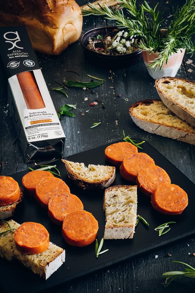 100% Pure Iberico De Bellota Acorn Fed Sobrasada Spreadable Chorizo Mallorcan Style By Covap - 6 Oz (1)