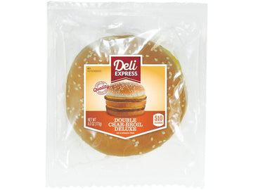 Deli Express Double Charbroil Deluxe Sandwich, 6 Ounce -- 8 per case.