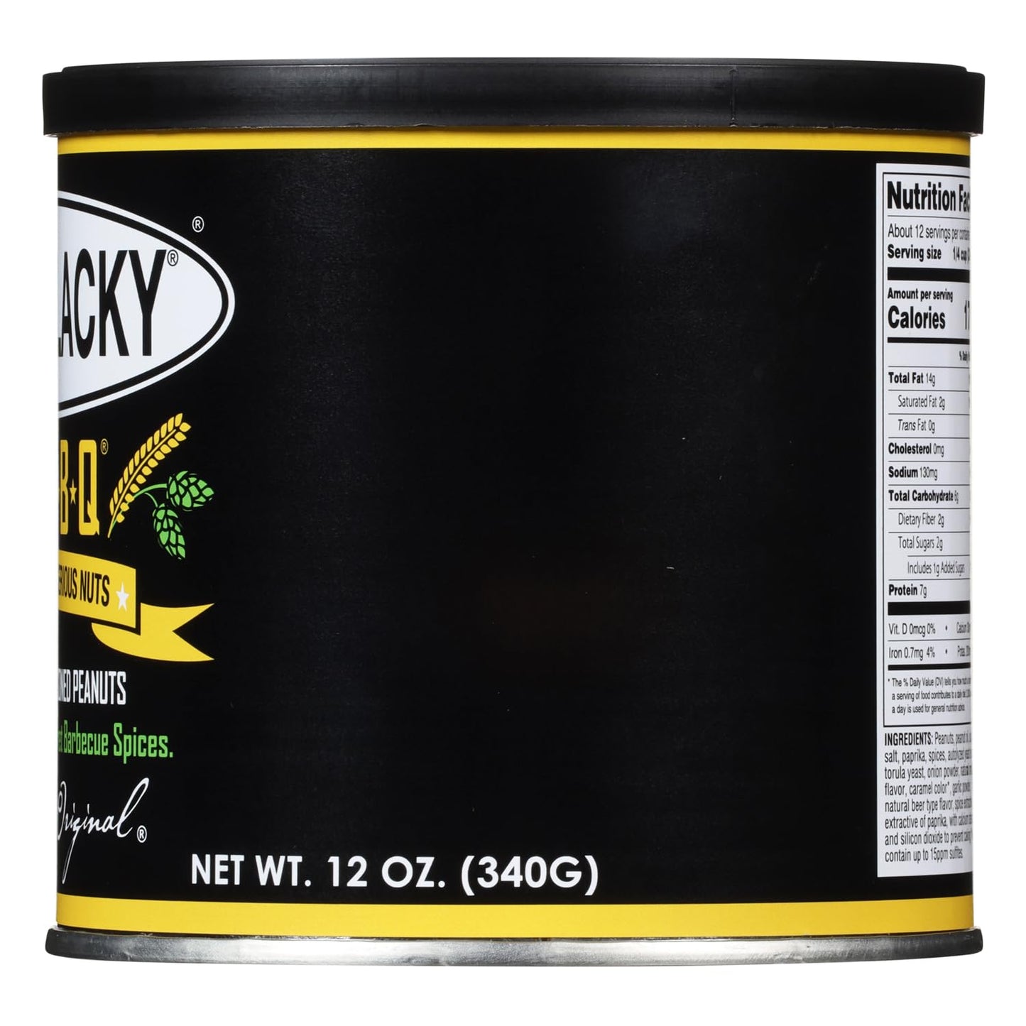 Cackalacky malt-inspired-B-Q Seasoned Peanuts 3-Pack - 36 oz Total - Roasted Extra-Large Carolina BBQ Peanuts