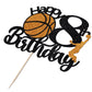 Crseniny Basketball Cake Topper - 8th Birthday Party Decorations, Kids Sports Theme, Suitable for Boys and Girls