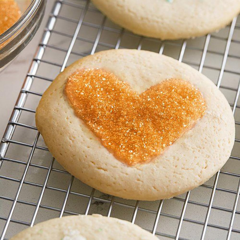 Orange Sanding Sugar For Baking Edible Sparkling Sprinkles Coarse Sugar Crystals For Easter Cake Decoration Cookie Cupcake Toppe