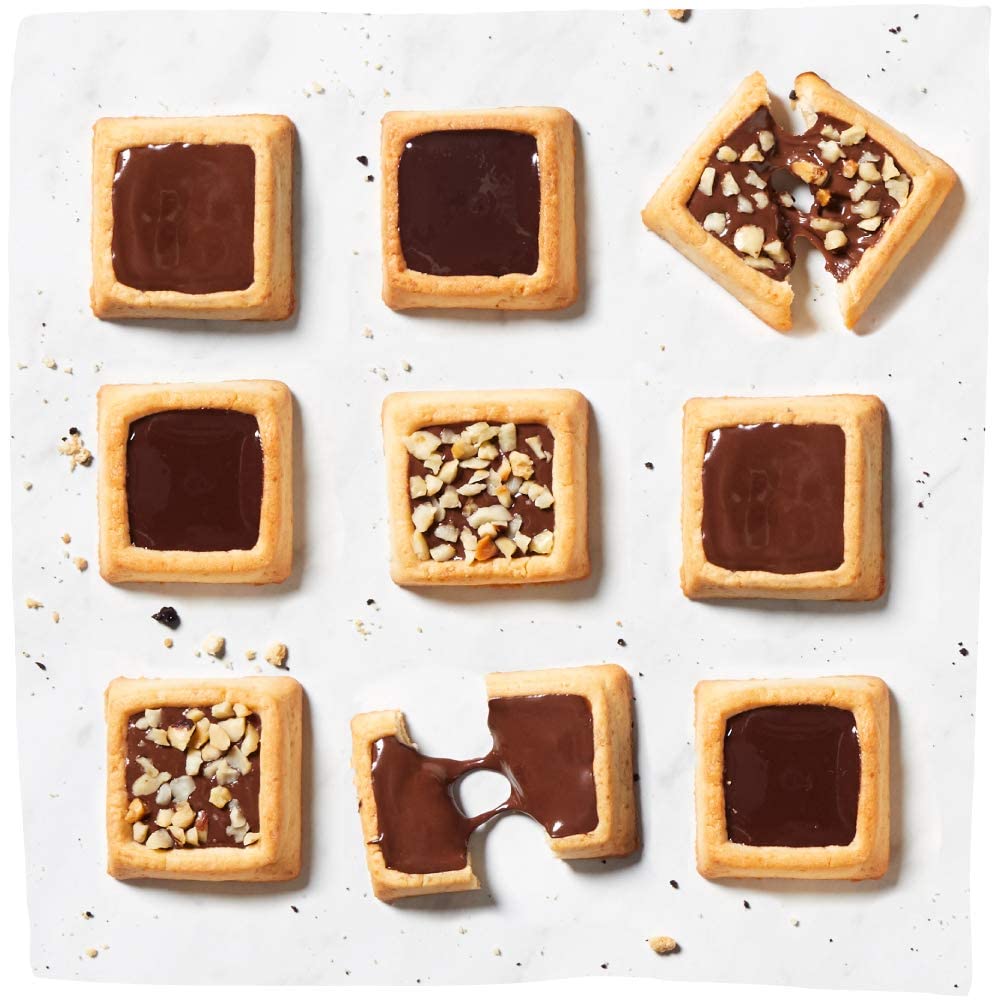 Michel Et Augustin Cookies Variety Pack, Gourmet Chocolate Shortbread, 6 Bags, 15 Count Each, Brown