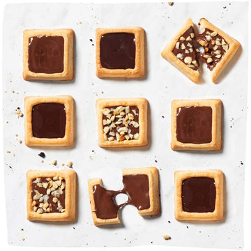 Michel Et Augustin Cookies Variety Pack, Gourmet Chocolate Shortbread, 6 Bags, 15 Count Each, Brown