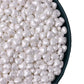 White Sprinkles,Heart-Shaped Cake Sprinkles 130G 4.6Oz Cookie Sprinkles,Sugar Pearl, Edible Candy Pearls For Cake Cupcake Decora