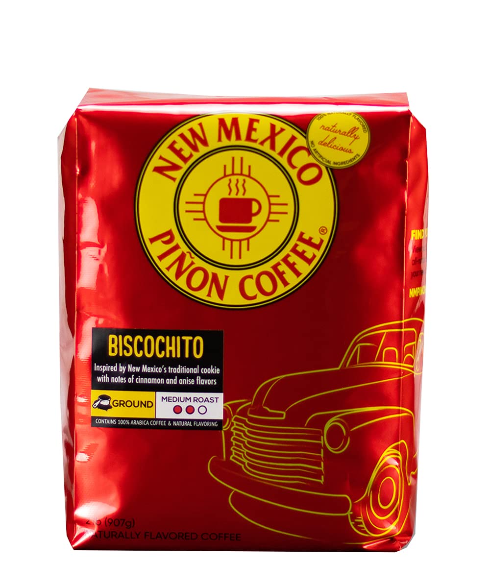 New Mexico Pion Coffee Naturally Flavored Coffee (Biscochito Ground, 2 Pound)