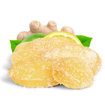 Crystallized Ginger Slices By It'S Delish, 11 Lbs Bulk | Candied Dried Ginger Fruit Chews Natural Candy, Ginger Root With Sugar