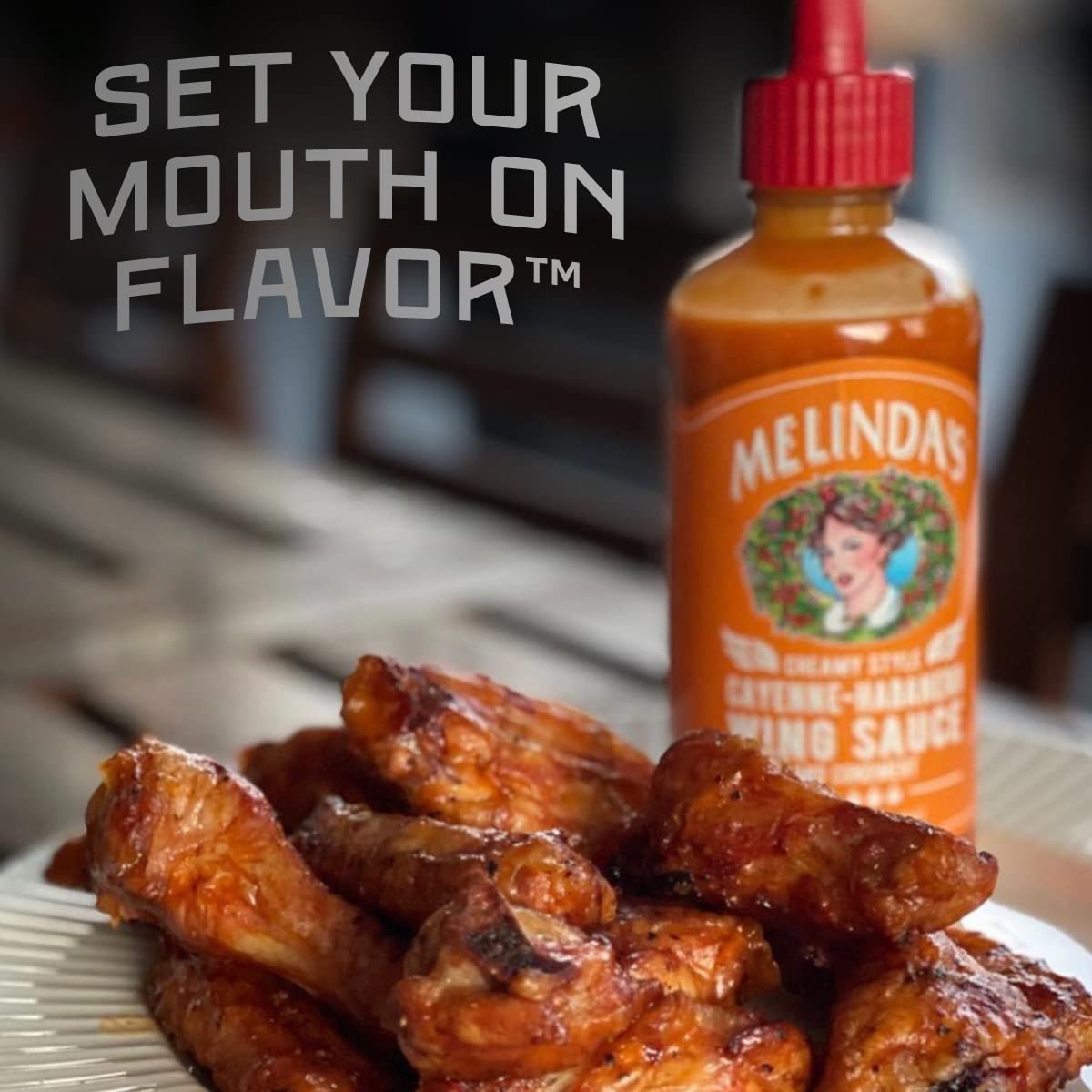 Melindas Wing Connoisseur Collection - Craft Wing Sauce Set, 12 Fl Oz (Pack of 4) - Includes Cayenne Habanero, Thai Sweet Chili, Spicy Garlic Parmesan,
