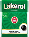 4 Boxes X 25G Of Lkerol Original - Swedish - Sugar Free - Licorice & Menthol - Stevia - Pastilles - Lozenges - Drops - Dragees -