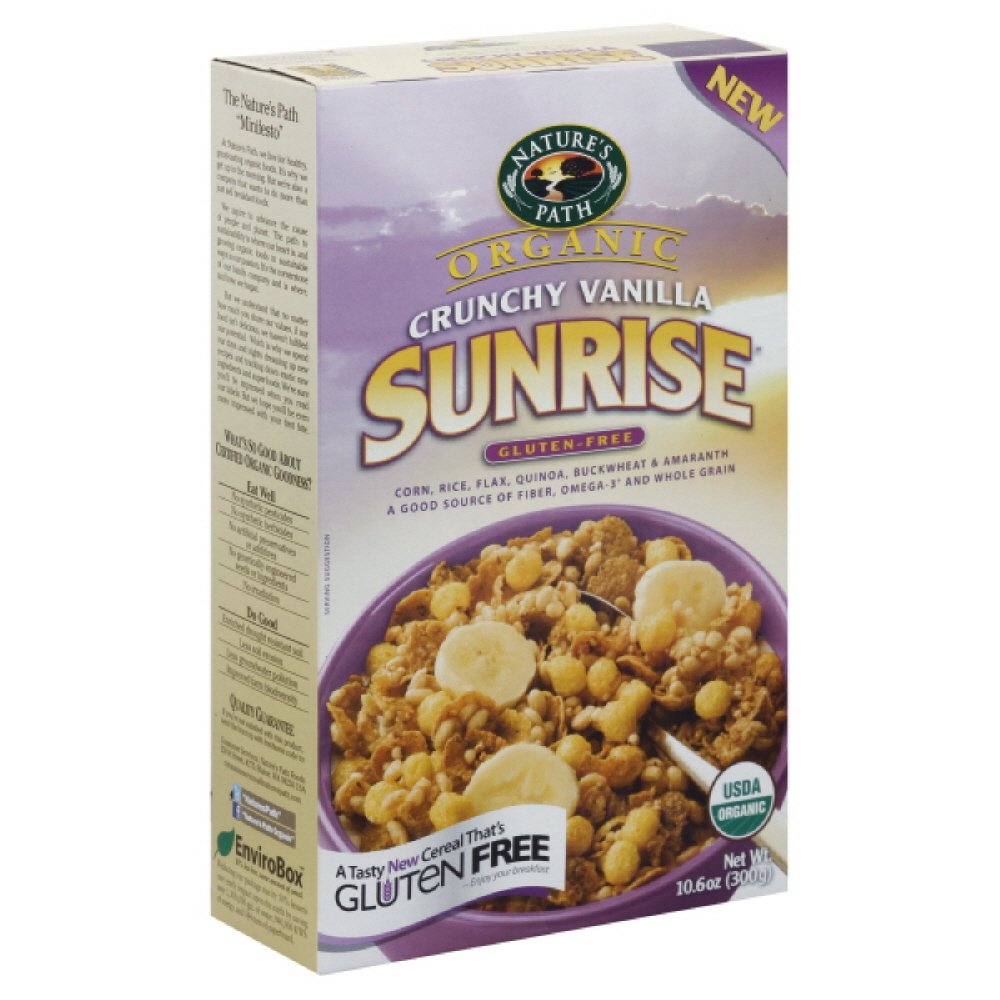 Nature'S Path Crunchy Vanilla Sunrise, Gluten Free, 10.6 Ounces (Pack Of 3)