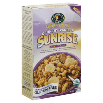 Nature'S Path Crunchy Vanilla Sunrise, Gluten Free, 10.6 Ounces (Pack Of 3)