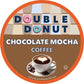 Double Donut Coffee Chocolate Mocha Coffee Pods, Medium Roast, 20 Count, Compatible with Keurig K Cups