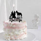 keonsatrz Horse Wedding Cake Topper, Farmer & Cowboy/Cowgirl Theme, Acrylic, 5.9W x 6.7H, Earth Tones