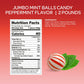 Jumbo Mint Balls Peppermint Hard Candy - Individually Wrapped - Bulk 2 Pounds
