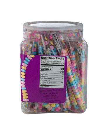 Smarties Candy Necklace - Gluten Free & Vegan Fruit Flavored Hard Candy - 36 Count, 1.66 Pound
