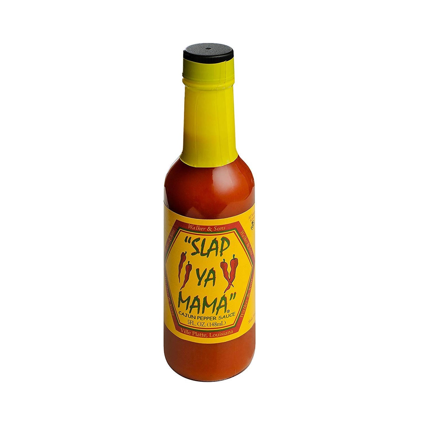 SLAP YA MAMA Cajun Pepper Hot Sauce | Kosher, No MSG | 5 Fl Oz (Pack of 2)