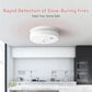 Smoke Detector, Hardwired Interconnected Smoke Detectors, Smoke Alarm With Replaceable 9V Battery, Interconnects Up To 12 Fire A