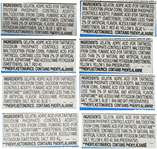 Jell-O Sugar Free Gelatin Sampler (Bundle Of 8 Different Flavors .3-Oz)