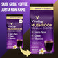 VitaCup Focus Mushroom Coffee Grounds, Vanilla Flavored Coffee with Lions Mane, Chaga, B Vitamins, D3, Boost Focus, Immunity, Me