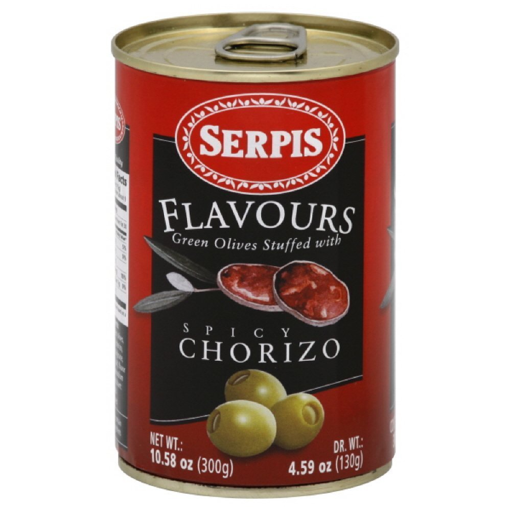 Serpis Stuffed Green Olives with Spicy Chorizo (4.59oz / 130g)