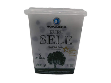 Dried Sele Large Black Olives -1.76Oz (Marmarabirlik Iri Kuru Sele Siyah Zeytin)