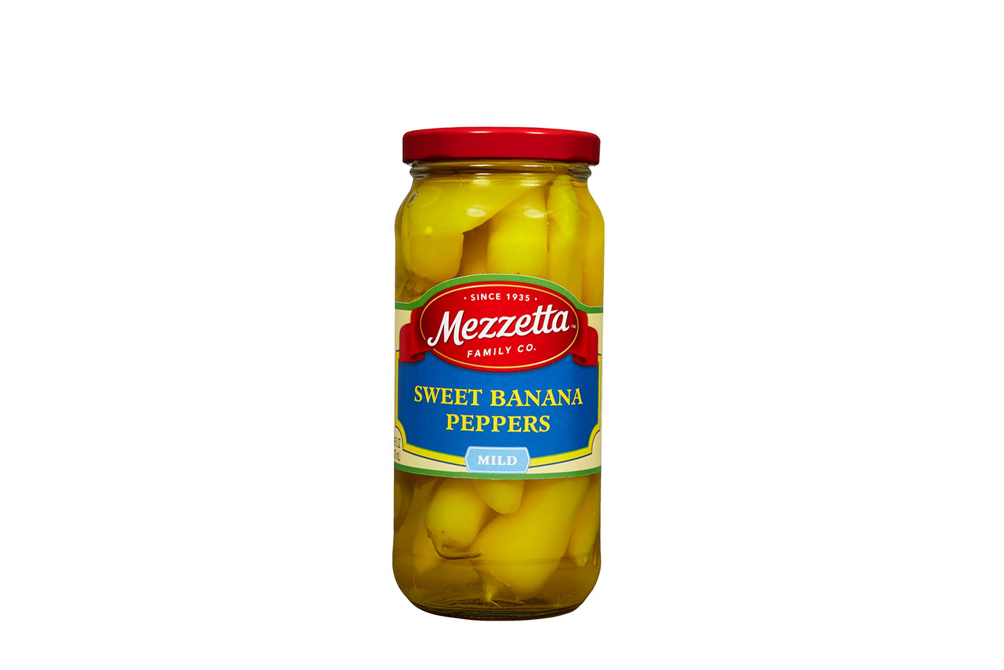 Mezzetta Sweet Banana Peppers - Sweet & Crunchy Peperoncini Alternative for Hamburgers, Hot Dogs, Sandwiches - Perfect for Boost
