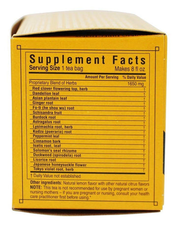 Triple Leaf Natural Herbal Tea, Detox 20 Bags (Pack Of 2)