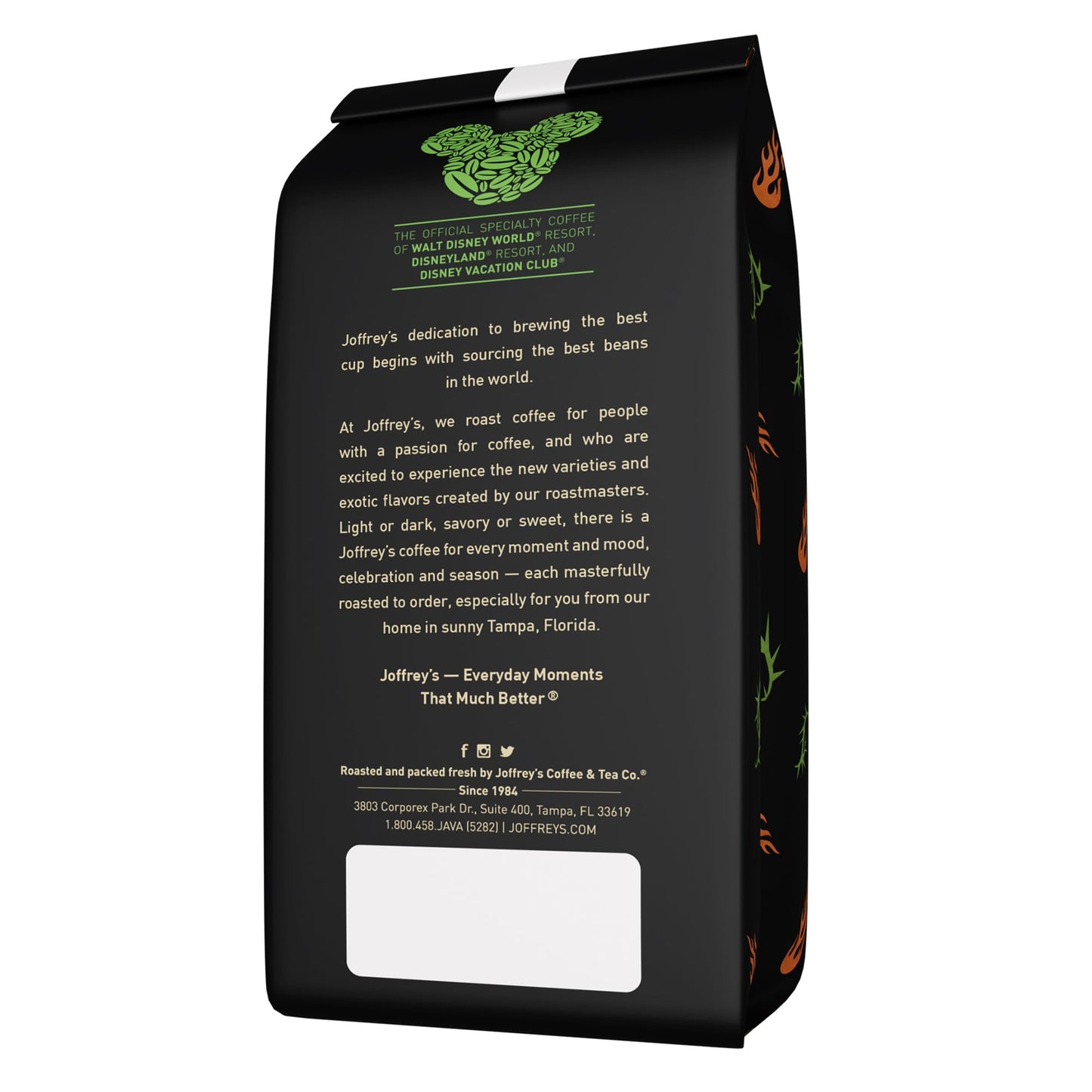 Joffreys Coffee Dragon Roast Brew, Medium Roast, Flavored with Pecan, Vanilla & Caramel, Whole Bean, 11oz